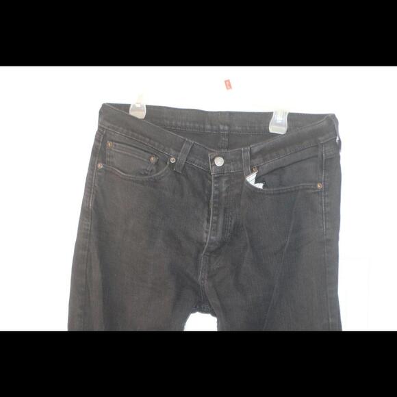 Levi's 505 Regular Fit Jeans - Black, 34Wx30L Mens Work Casual Jeans Levi Straus - Picture 4 of 13